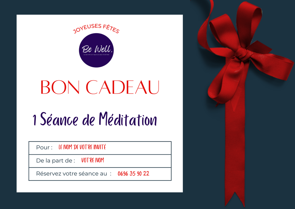 Bon Cadeau - 1 Séance de Méditation
